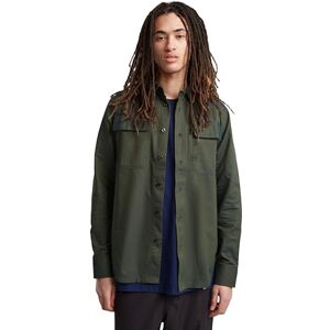 G-STAR Men's CPO Regular Shirt , Multicolour (galaxy fisher/tobacco oxford D23583-C895-G099), M G-STAR Men's CPO Regular Shirt , Multicolour (galaxy fisher/tobacco oxford D23583-C895-G099), M