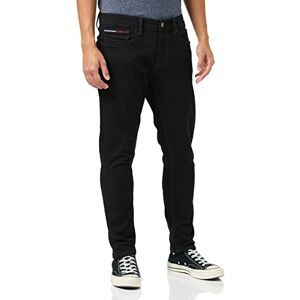 Tommy Jeans Men's Simon Skny Df1235 Jeans, Denim Black, 28W / 32L Tommy Jeans Men's Simon Skny Df1235 Jeans, Denim Black, 28W / 32L