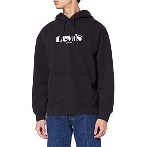 Levi's Men's Relaxed Graphic Sweatshirt Hoodie, Modern Vintage Po Caviar, S Levi's Men's Relaxed Graphic Sweatshirt Hoodie, Modern Vintage Po Caviar, S