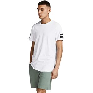 JACK & JONES Men's Jcoboro Tee Ss Crew Neck T-Shirt, White, Large JACK & JONES Men's Jcoboro Tee Ss Crew Neck T-Shirt, White, Large