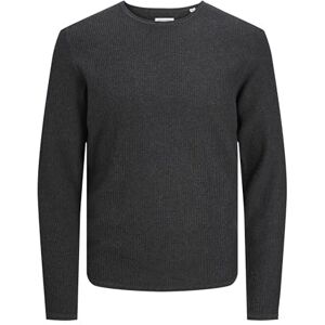 JACK & JONES Men's Jjecooper Knit Crew Neck Noos Knitted Jumper, Dark Grey Blend, L JACK & JONES Men's Jjecooper Knit Crew Neck Noos Knitted Jumper, Dark Grey Blend, L