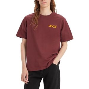 Levi's Men's Ss Relaxed Fit Tee T-Shirt, Headline Logo Red Mahogany, XS Levi's Men's Ss Relaxed Fit Tee T-Shirt, Headline Logo Red Mahogany, XS