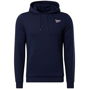 Reebok Men's Identity French Terry Logo Pullover Hoodie, Vector Navy, XL Reebok Men's Identity French Terry Logo Pullover Hoodie, Vector Navy, XL