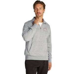 Tommy Hilfiger Men's Collar Zip Sweatshirt without Hood, Grey (Light Grey Heather), XS Tommy Hilfiger Men's Collar Zip Sweatshirt without Hood, Grey (Light Grey Heather), XS