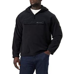 Champion Men's Polar Half Zip Hooded Sweatshirt, Black, L Champion Men's Polar Half Zip Hooded Sweatshirt, Black, L