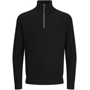 JACK & JONES Men's Jprblaliam Knit Half Zip Bf Jumper, Black Beauty, S JACK & JONES Men's Jprblaliam Knit Half Zip Bf Jumper, Black Beauty, S