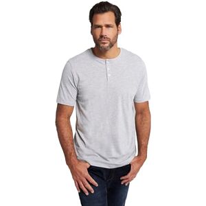 JP 1880 Men's Large Sizes Plus Sizes Menswear L-8XL JP1880 Henley, Basic, Button Placket, Half Sleeve, up to 7 XL 726695, Grey Melange, 7XL JP 1880 Men's Large Sizes Plus Sizes Menswear L-8XL JP1880 Henley, Basic, Button Placket, Half Sleeve, up to 7 XL 726695, Grey Melange, 7XL