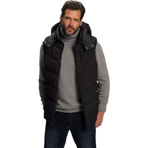 JP 1880 Menswear Big & Tall Plus Size L-8XL Quilted gilet, DownTouch padding, hood black XXXX-Large 795026100-4XL JP 1880 Menswear Big & Tall Plus Size L-8XL Quilted gilet, DownTouch padding, hood black XXXX-Large 795026100-4XL