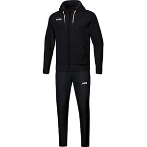 JAKO Men's Base Hooded Jogging Suit Black 4XL JAKO Men's Base Hooded Jogging Suit Black 4XL