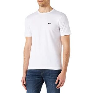 Hugo Boss BOSS Men's Tee Curved T-Shirt, White100, XL Hugo Boss BOSS Men's Tee Curved T-Shirt, White100, XL