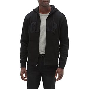 GAP Men's Logo Hoodie Hooded Full Zip Sweatshirt, True Black, L GAP Men's Logo Hoodie Hooded Full Zip Sweatshirt, True Black, L