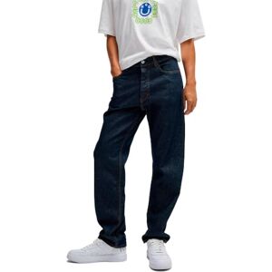 Hugo Boss Jonah Men's Regular Fit Jeans in Medium Blue Stone-Washed Cotton Denim, Dark Blue, 32 W/34 L Hugo Boss Jonah Men's Regular Fit Jeans in Medium Blue Stone-Washed Cotton Denim, Dark Blue, 32 W/34 L