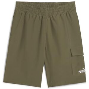 Puma ESS No. 1 Logo Woven Cargo Shorts 9" Loden Green Puma ESS No. 1 Logo Woven Cargo Shorts 9" Loden Green