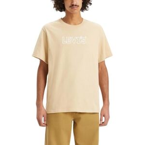Levi's Men's SS Relaxed Fit Tee T-Shirt, Corded Headline Safari, L Levi's Men's SS Relaxed Fit Tee T-Shirt, Corded Headline Safari, L
