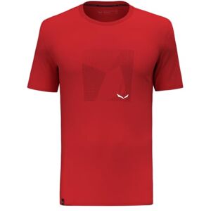 Salewa , Pure Building Dry T-Shirt Men, Male, Red, S Salewa , Pure Building Dry T-Shirt Men, Male, Red, S