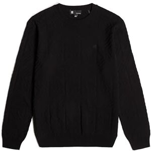 G-STAR Men's Zig-Zag Structure Knitted Sweater, Black (dk black D25108-C259-6484), XS G-STAR Men's Zig-Zag Structure Knitted Sweater, Black (dk black D25108-C259-6484), XS