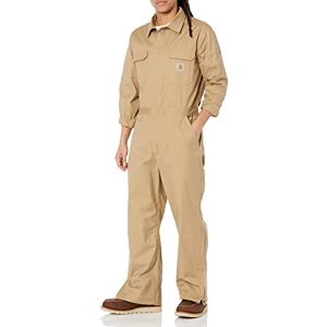Carhartt Men's Rugged Flex Canvas Coverall, Dark Khaki, S Carhartt Men's Rugged Flex Canvas Coverall, Dark Khaki, S
