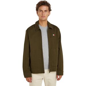 Tommy Hilfiger Tommy Jeans Men Jacket for Transition Weather, Green (Drab Olive Green), S Tommy Hilfiger Tommy Jeans Men Jacket for Transition Weather, Green (Drab Olive Green), S