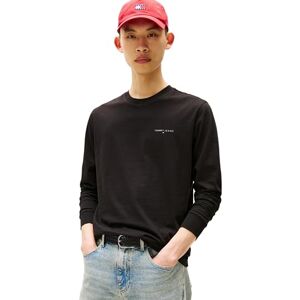 Tommy Jeans Mens TJM Slim Chest Linear Tee Ext Dm0dm21594 L/S T-Shirt, Black (Black), XXL UK Tommy Jeans Mens TJM Slim Chest Linear Tee Ext Dm0dm21594 L/S T-Shirt, Black (Black), XXL UK