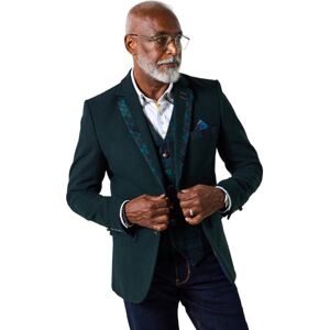Joe Browns Men's Stylish Check Trim Blazer, Green, 48 Joe Browns Men's Stylish Check Trim Blazer, Green, 48