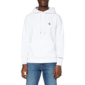 Calvin Klein Men's Ckj Essential Hoodie Sweater, White, M Calvin Klein Men's Ckj Essential Hoodie Sweater, White, M