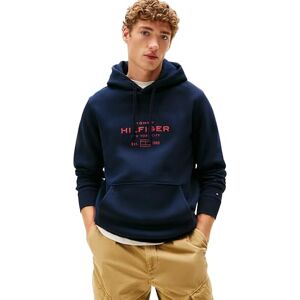 Tommy Hilfiger Men’s Oval Graphic Hoodie with Logo, Blue (Desert Sky), L Tommy Hilfiger Men’s Oval Graphic Hoodie with Logo, Blue (Desert Sky), L