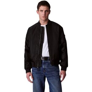 Calvin Klein Men's Hero Bomber Jacket with Zip, Black (Black), XL Calvin Klein Men's Hero Bomber Jacket with Zip, Black (Black), XL