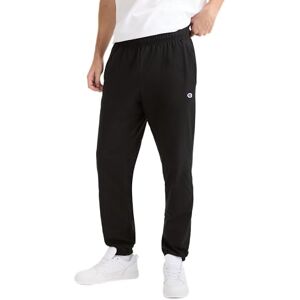 Champion Men's Everyday Fitted Ankle Cotton Pants, 31.5" Inseam, Left Hip C Logo, Warm-Up, Black, X-Large Champion Men's Everyday Fitted Ankle Cotton Pants, 31.5" Inseam, Left Hip C Logo, Warm-Up, Black, X-Large