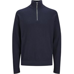 JACK & JONES Men's Jprccspring Perfect Knit Half Zip Jumper, Night Sky, M JACK & JONES Men's Jprccspring Perfect Knit Half Zip Jumper, Night Sky, M