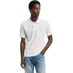 GANT Men's Reg Emb Archive Shield Polo Shirt, White, 4XL GANT Men's Reg Emb Archive Shield Polo Shirt, White, 4XL