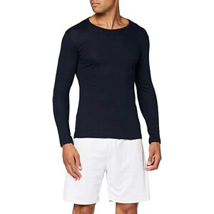 Trigema Men's Long-Sleeved T-Shirt blue Medium Trigema Men's Long-Sleeved T-Shirt blue Medium