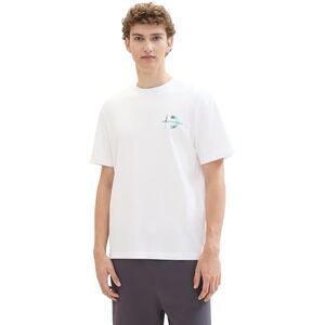 Tom Tailor Denim Men's 1042066 T-Shirt, 20000-White, S Tom Tailor Denim Men's 1042066 T-Shirt, 20000-White, S