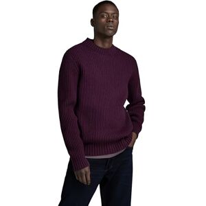 G-STAR Men's Essential Knitted Sweater, Purple (lt maze D23731-D447-8880), L G-STAR Men's Essential Knitted Sweater, Purple (lt maze D23731-D447-8880), L