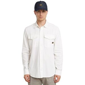 G-STAR Men's Marine Slim Long Sleeve Shirt, Beige/Khaki (Milk gd D24963-D454-C073), M G-STAR Men's Marine Slim Long Sleeve Shirt, Beige/Khaki (Milk gd D24963-D454-C073), M