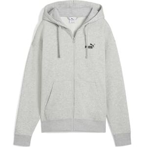 Puma ESS Small No. 1 Logo Comfort Full-Zip Hoodie FL Light Gray Heather Puma ESS Small No. 1 Logo Comfort Full-Zip Hoodie FL Light Gray Heather