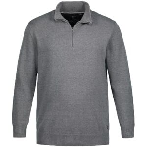 JP 1880 Menswear Big & Tall Plus Size L-8XL Knitted Half-Zip, Stand-up Collar, Zip, Long Sleeve Mottled Grey XXXXXX-Large 716842123-6XL JP 1880 Menswear Big & Tall Plus Size L-8XL Knitted Half-Zip, Stand-up Collar, Zip, Long Sleeve Mottled Grey XXXXXX-Large 716842123-6XL