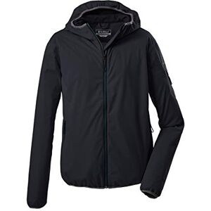 killtec Men's Trin Mn Softshell Jacket/Transition Jacket with Hood Packable, mens, 36870-000, charcoal, M killtec Men's Trin Mn Softshell Jacket/Transition Jacket with Hood Packable, mens, 36870-000, charcoal, M