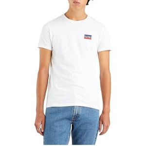 Levi's Men's 2-Pack Crewneck Graphic Tee T-Shirt, Sportswear White/Dress Blues, M Levi's Men's 2-Pack Crewneck Graphic Tee T-Shirt, Sportswear White/Dress Blues, M
