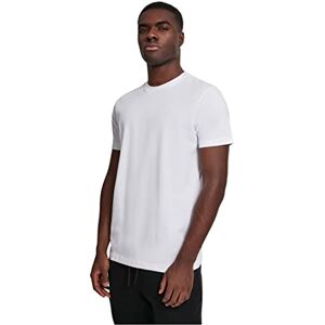 Urban Classics Stretch T-Shirt with Round Neckline, Basic Tee with Figure-Hugging Cut, Short-Sleeve Elastic Men's T-Shirt, Regular Fit, 100% Jersey Cotton, Colour: White, Size: 5XL Urban Classics Stretch T-Shirt with Round Neckline, Basic Tee with Figure-Hugging Cut, Short-Sleeve Elastic Men's T-Shirt, Regular Fit, 100% Jersey Cotton, Colour: White, Size: 5XL