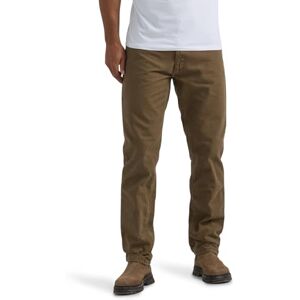 Lee Men's Legendary Relaxed Straight Jean, Teak Plaid Flannel-Lined, 34W x 30L Lee Men's Legendary Relaxed Straight Jean, Teak Plaid Flannel-Lined, 34W x 30L