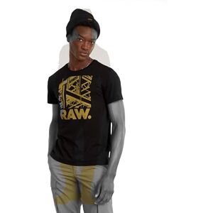 G-STAR Men's RAW. Construction T-Shirt, Black (dk black D24685-C506-6484), S G-STAR Men's RAW. Construction T-Shirt, Black (dk black D24685-C506-6484), S