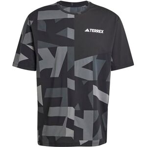 adidas Men's Terrex Multi Climacool Printed T-Shirt, Black/Carbon, S adidas Men's Terrex Multi Climacool Printed T-Shirt, Black/Carbon, S