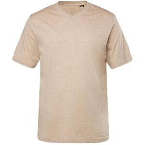 JP 1880 Men's Large Sizes Plus Sizes Menswear L-8XL T-Shirt, Basic, V-Neck, up to 8XL 702415, Natural Melange, XXL JP 1880 Men's Large Sizes Plus Sizes Menswear L-8XL T-Shirt, Basic, V-Neck, up to 8XL 702415, Natural Melange, XXL