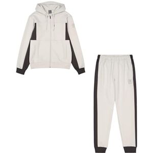 Champion Men's Legacy C-tech (220410) -Tcv Stretch Poly-Cotton Interlock Hooded Tracksuit, White (ES057), L Champion Men's Legacy C-tech (220410) -Tcv Stretch Poly-Cotton Interlock Hooded Tracksuit, White (ES057), L