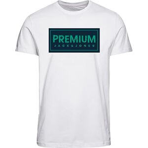 JACK & JONES Men's Jprblusule Tee Ss Crew Neck Bmu23 T-Shirt, White, XL JACK & JONES Men's Jprblusule Tee Ss Crew Neck Bmu23 T-Shirt, White, XL