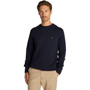 Tommy Hilfiger Men’s Chunky Cotton Crew Neck Knitted Jumper, Blue (Desert Sky), 3XL Tommy Hilfiger Men’s Chunky Cotton Crew Neck Knitted Jumper, Blue (Desert Sky), 3XL