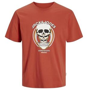 JACK & JONES Men's Male Gedruckt T-Shirt Joranatomy Skull Tee Ss Crew Neck Sn, Summer Fig, S JACK & JONES Men's Male Gedruckt T-Shirt Joranatomy Skull Tee Ss Crew Neck Sn, Summer Fig, S