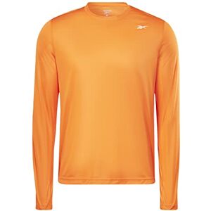 Reebok Men's Train Long Sleeve TECH T-Shirt Smash Orange S Reebok Men's Train Long Sleeve TECH T-Shirt Smash Orange S