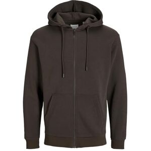 JACK & JONES Men's Jjebradley Sweat Zip Hood Noos Sweatshirt Jacket, Mulch, XS JACK & JONES Men's Jjebradley Sweat Zip Hood Noos Sweatshirt Jacket, Mulch, XS