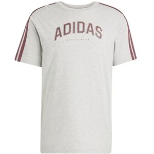 adidas Men's Codes Collegiate Linear Graphic T-Shirt, Medium Grey Heather, S adidas Men's Codes Collegiate Linear Graphic T-Shirt, Medium Grey Heather, S